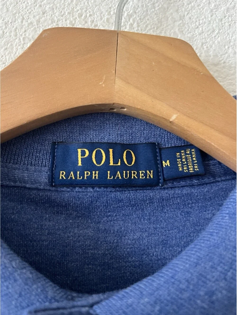 Polo Ralph Lauren Mens Blue Short Sleeve Polo Shirt Size M